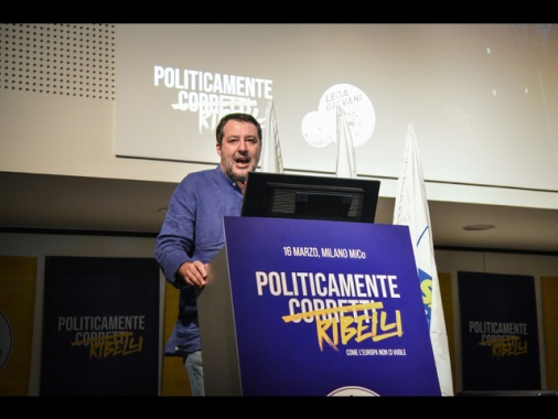 Salvini, con la Lega puntiamo alla doppia cifra e a superare M5S