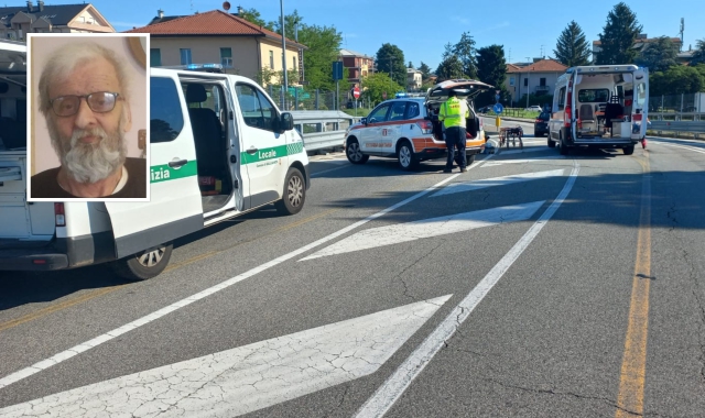 Morto il ciclista investito da un furgone a Gallarate