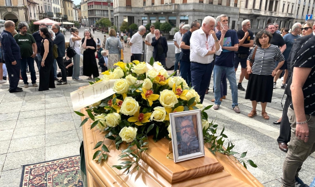 L’ultimo saluto a Paolo Carù (foto Domenico Ghiotto/BLITZ)