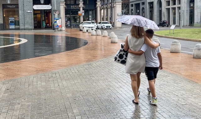 La Protezione civile ha innalzato l’allerta ad arancione (foto Blitz)