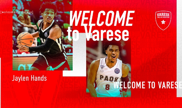 Varese, ufficiale Jaylen Hands