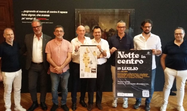 La presentazione della “Notte in centro” a Palazzo Malinverni