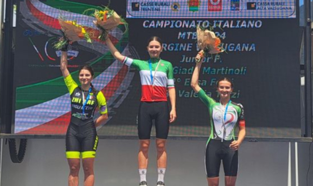 Il podio della categoria Donne Juniores