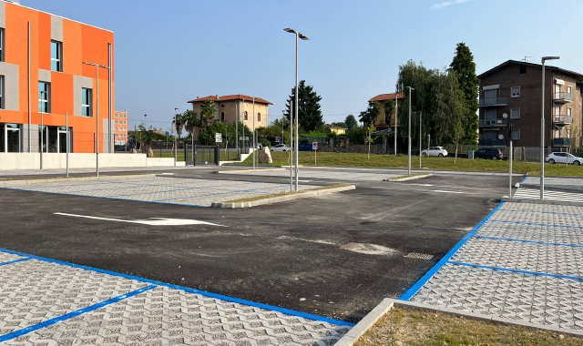 Il novo parcheggio accanto all’ospedale di Circolo