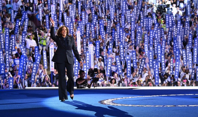 Kamala Harris alla Convention democratica