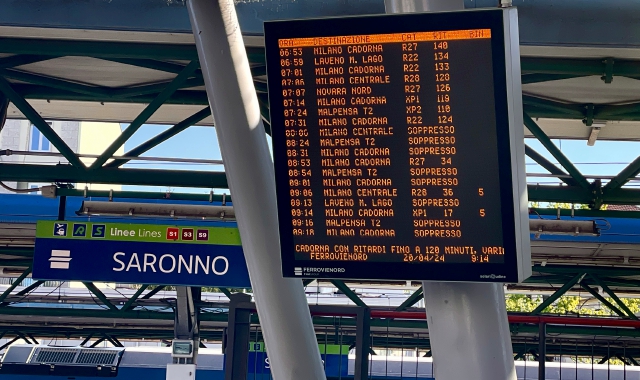 Lunedì 30 settembre corse dei treni a rischio cancellazione