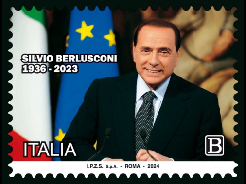 Emesso il francobollo commemorativo per Silvio Berlusconi