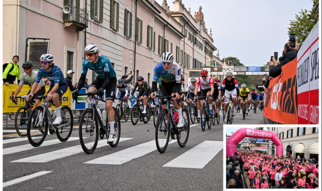 Successo di partecipanti alla Gran Fondo legata alla Tre Valli Varesine (foto Matteo Canevari - Blitz)